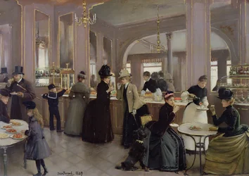 La Patisserie Gloppe, Campos Elíseos, París, 1889